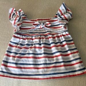 Red white blue Tommy Bahama top size 6 girls